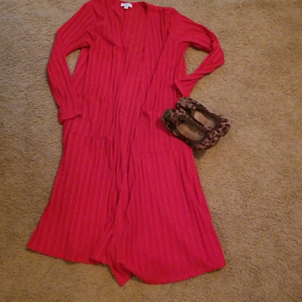 Lularoe ribbed red Sarah
